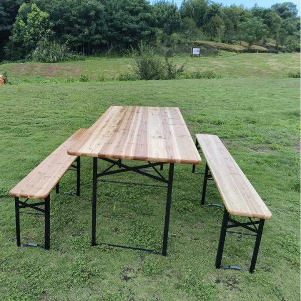 Outdoor steel dining set